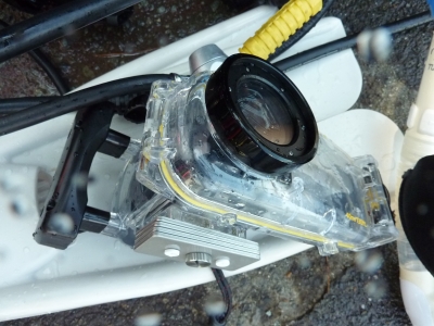 機材が水没した画像